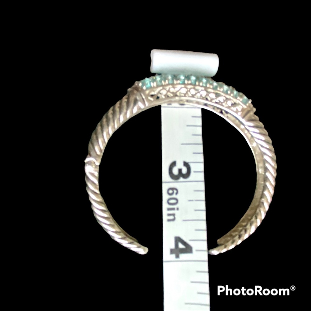 QVC sterling silver Hinged cuff bracelet - Picture 5 of 7